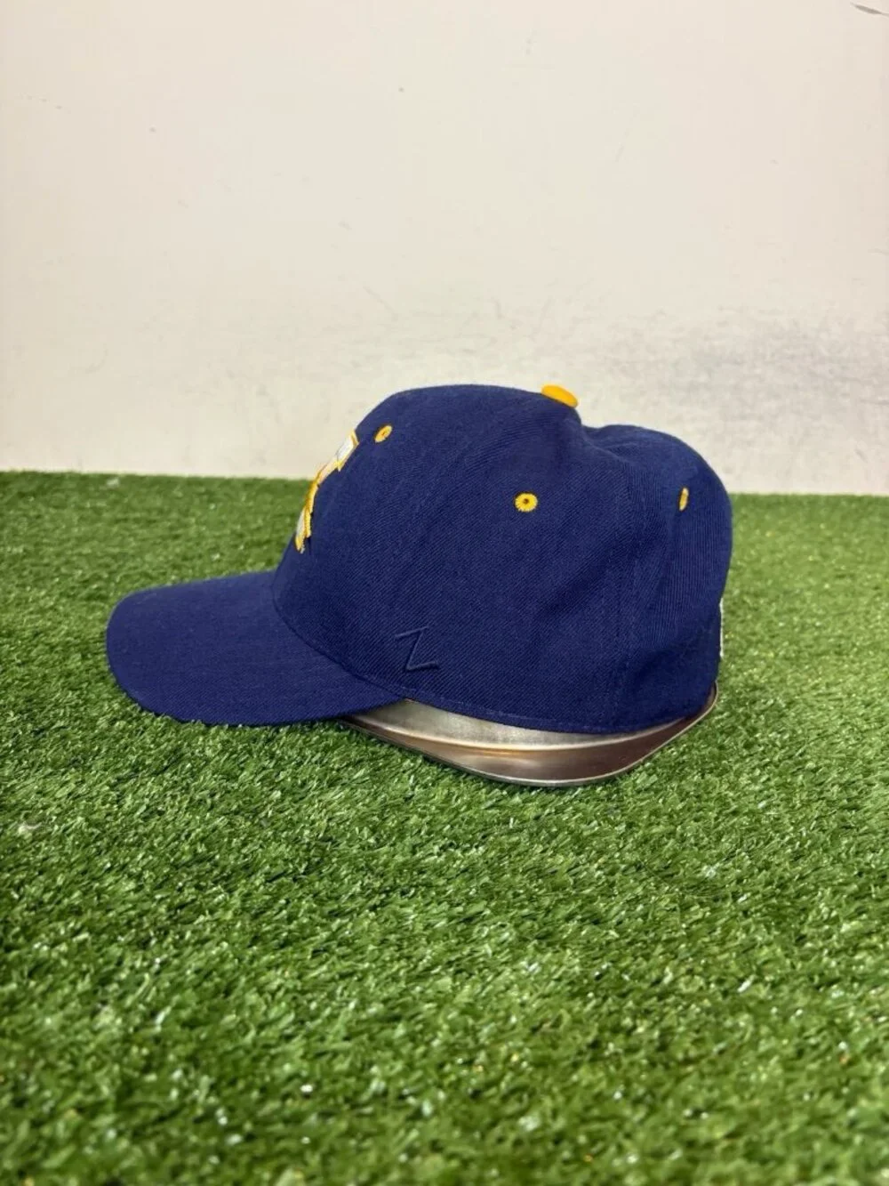 Vintage Kent State Golden Flashes hat cap fitted 7 1/4 blue yellow zephyr wool